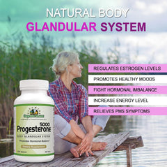 Hands holding the Progesterone 5000 kit for easy daily use toward hormonal balance.