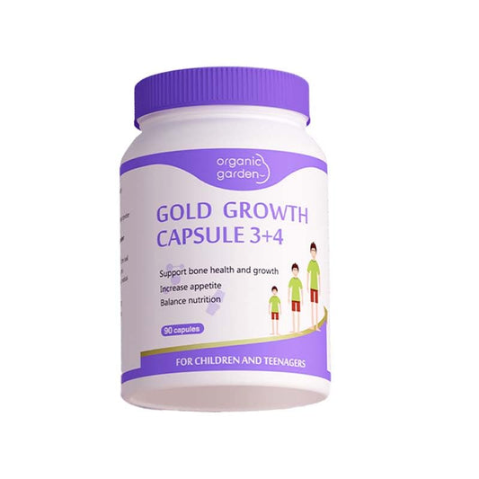 Organic Garden Height Support bottle pour showing easy daily dosing for bone health support