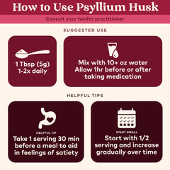 Organic India Psyllium Husk Powder blended into a smoothie for fiber enrichment.