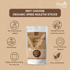 Organic Spree Licorice sticks in display – premium quality for flavorful herbal infusions.