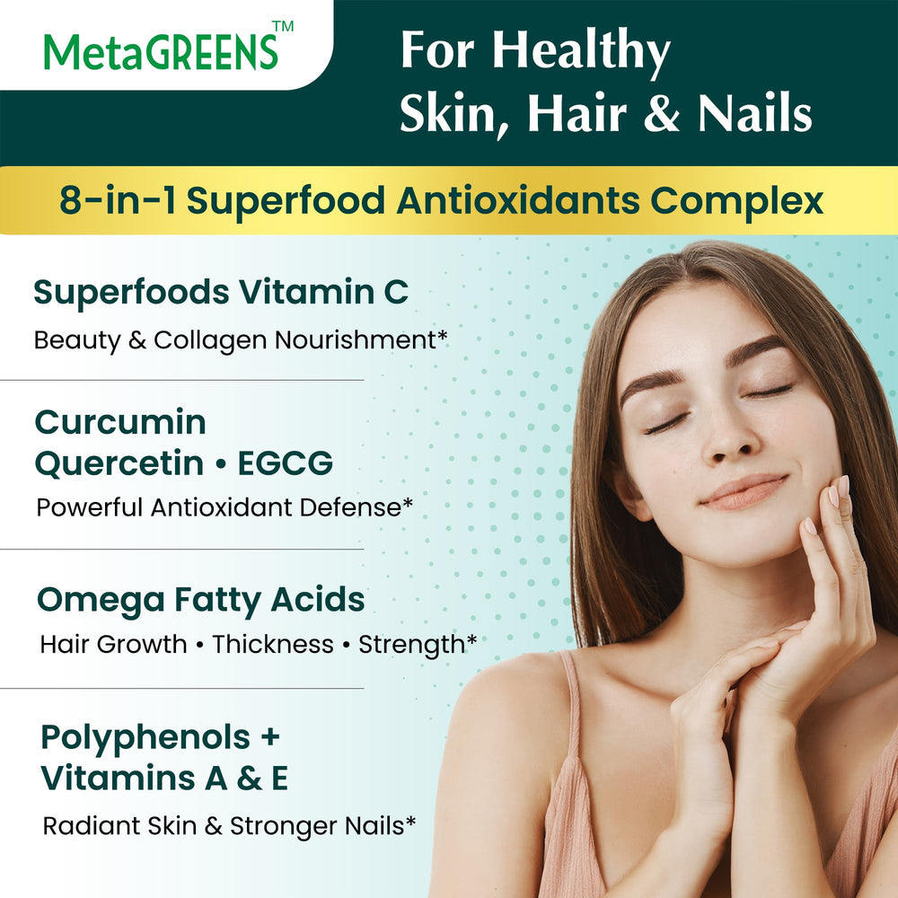 Organic Veda MetaGREENS green-tea-extract-visual suggests antioxidant power