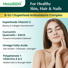 Organic Veda MetaGREENS green-tea-extract-visual suggests antioxidant power