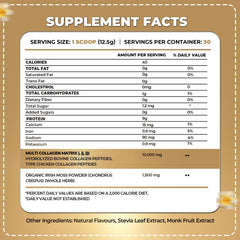 ORGANICS NATURE collagen peptides with Irish Sea Moss ready to mix into smoothies for daily vitality.