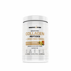 ORGANICS NATURE Vanilla Caramel Collagen Powder jar supports healthy-looking skin, hair, and nails.