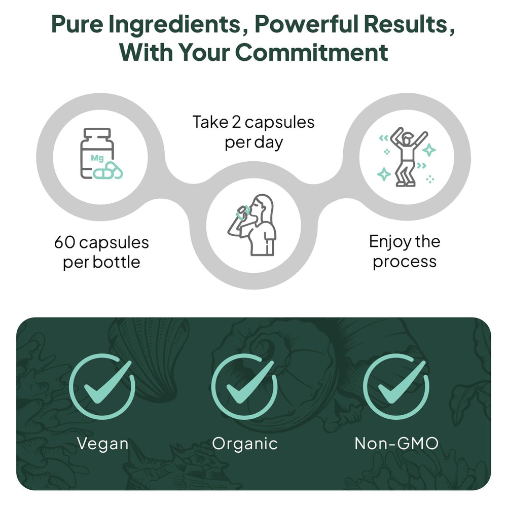 Organics Ocean Better Calcium packaging emphasizes organic and non-GMO ingredients.