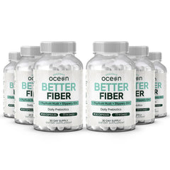 Organics Ocean Better Fiber bottle front with daily digestion support