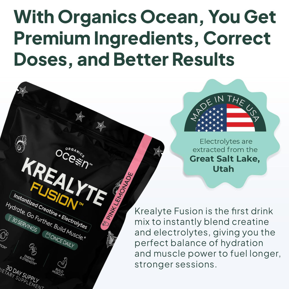 Krealyte Fusion electrolyte blend supports hydration during training