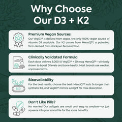 Morning routine scene featuring Organics Ocean D3 + K2 for mood support.