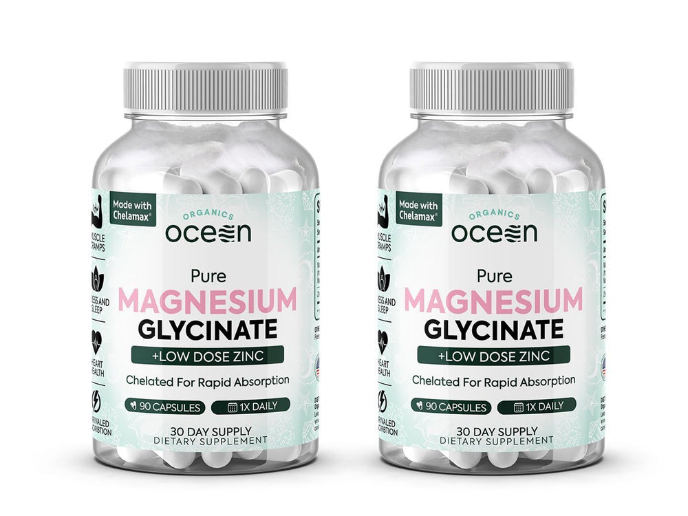 Organics Ocean bottle with easy-to-swallow capsules for daily support.