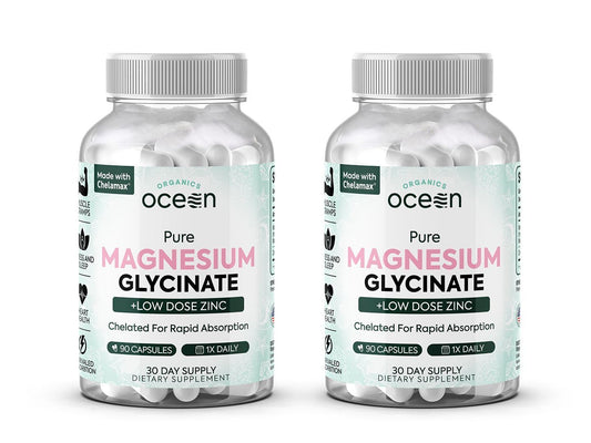 Organics Ocean bottle with easy-to-swallow capsules for daily support.