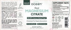Organics Ocean Real Magnesium Citrate bulk 6-pack packaging ready for use.