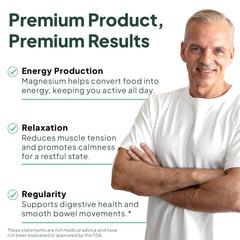 Organics Ocean Real Magnesium Citrate Dead Sea origin highlight premium source.