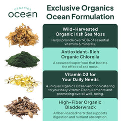 Organics Ocean capsules with vitamin D3 for daily energy.