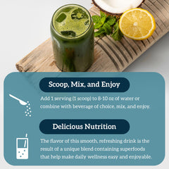 Organifi Green Juice morning routine concept promoting consistency.