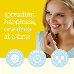 Organifi Happy Drops saffron hero image emphasizing saffron aroma and mood nuance.