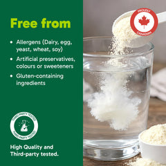 Organika creatine powder being stirred in a glass after training for smooth consumption.