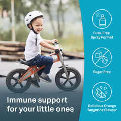Organika Kids Zinc Spray dispenser-action shot for quick spray use.