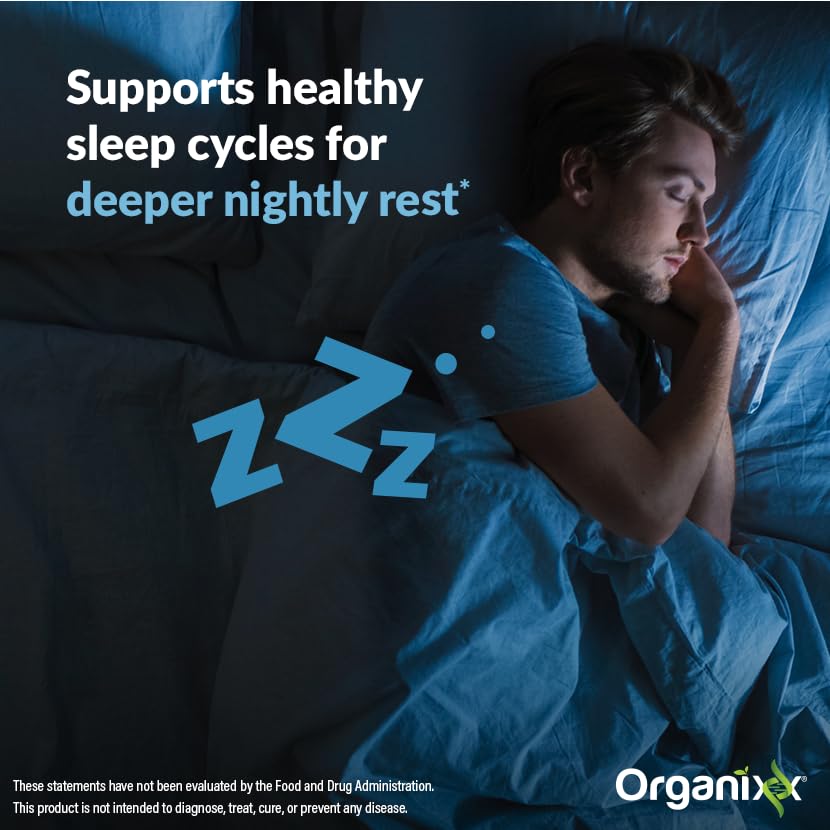 Organixx Clean Sleep 3D GABA capsule contributing to calm before bed.