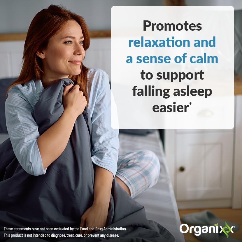 Organixx Clean Sleep 3D vegan formula label emphasizes a dairy- and gluten-free option.