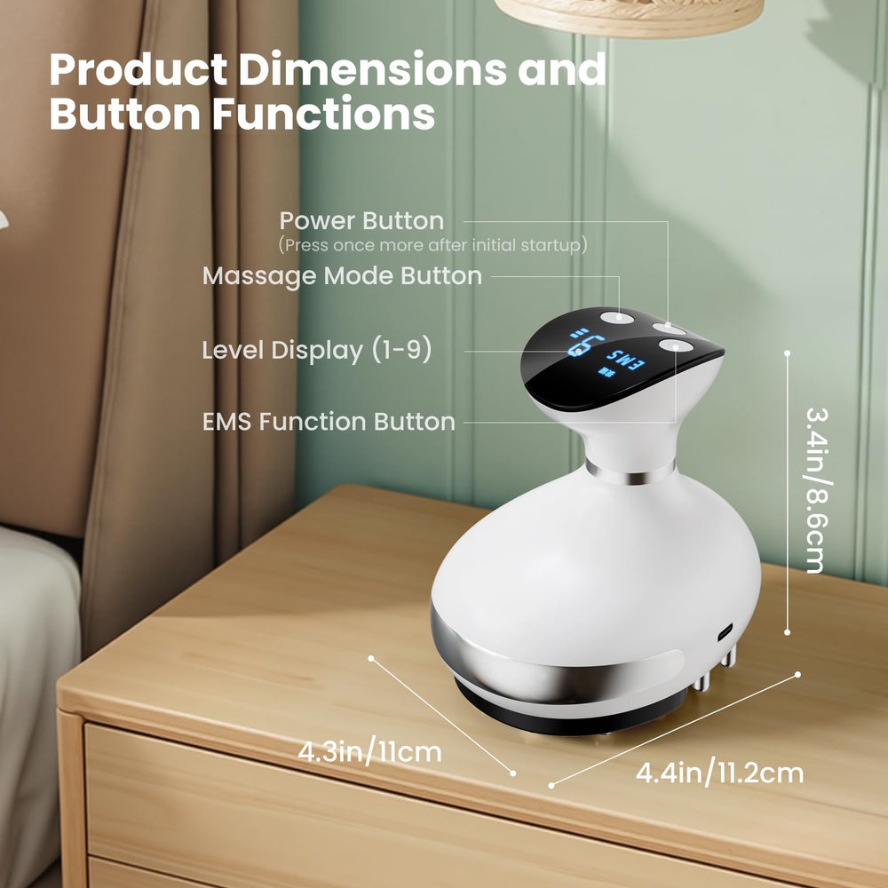 ORGMASTER massager targets legs, arms, and abdomen for versatile use.