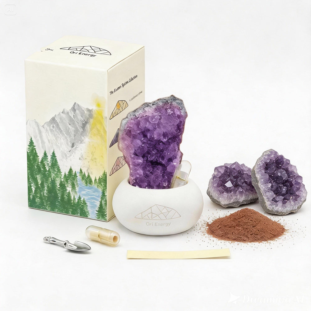 Ori Energy Amethyst Wisdom Altar Kit large raw amethyst for focus