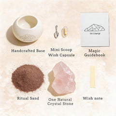 Ori Energy handcrafted base glazed by hand adds artisanal charm to the altar