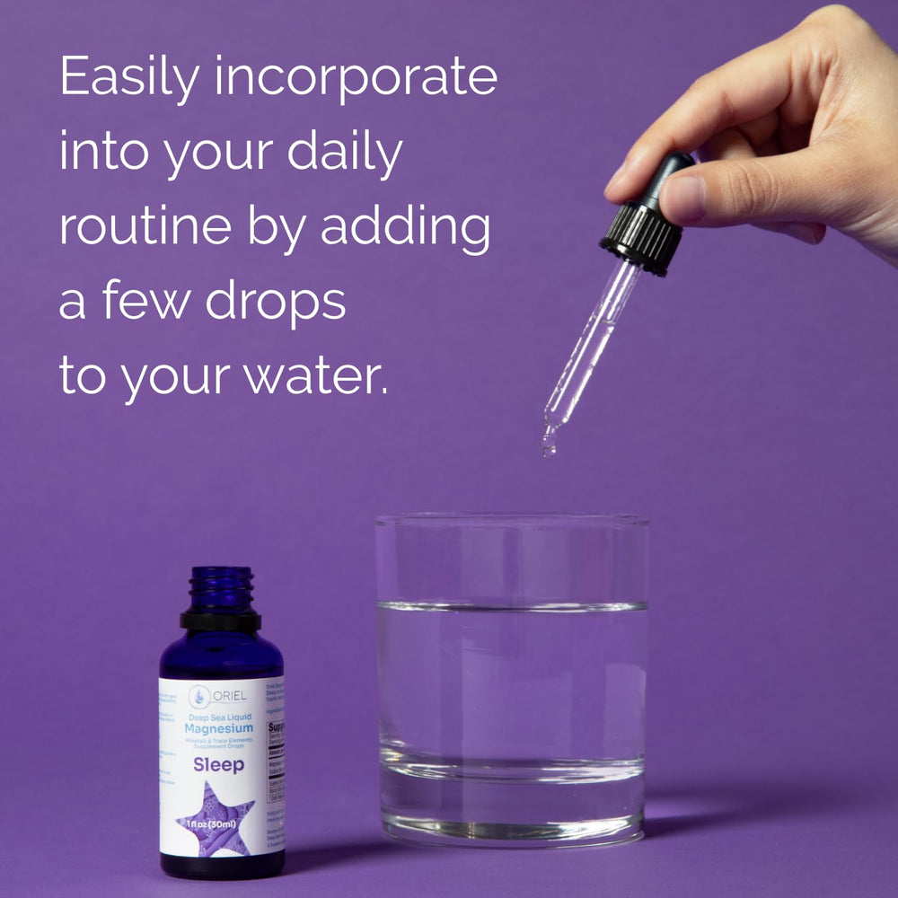 Oriel Liquid Magnesium Drops sourced from sea-sourced Irish deep seawater