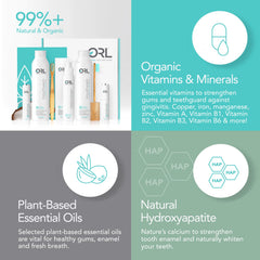 Orl bamboo toothbrushes with soft bristles for comfortable daily cleaning