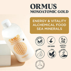 ORMUS Patagonia Argentina label close-up highlights premium mineral formula.