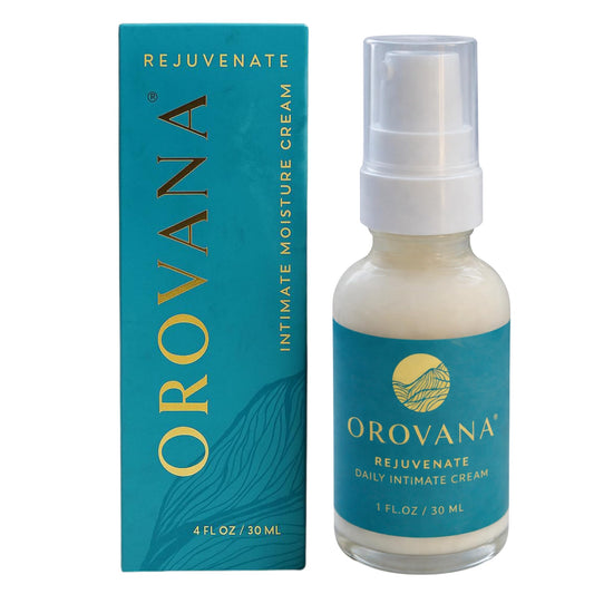 OROVANA Rejuvenate bottle front for discreet daily moisture