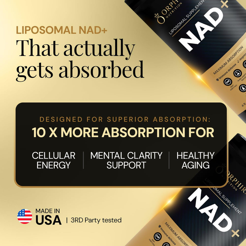 Orphira Liquid NAD+ pour demonstrates precise dosing for consistent use