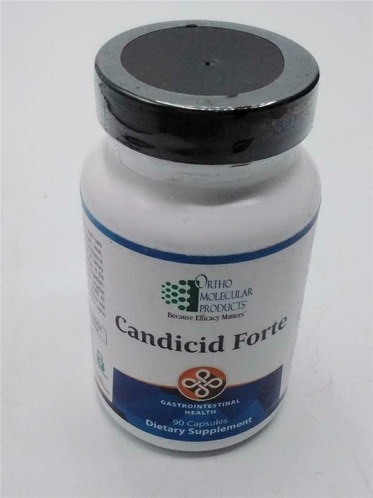 Ortho Molecular 5A Candicid Forte bottle with capsules for gut balance