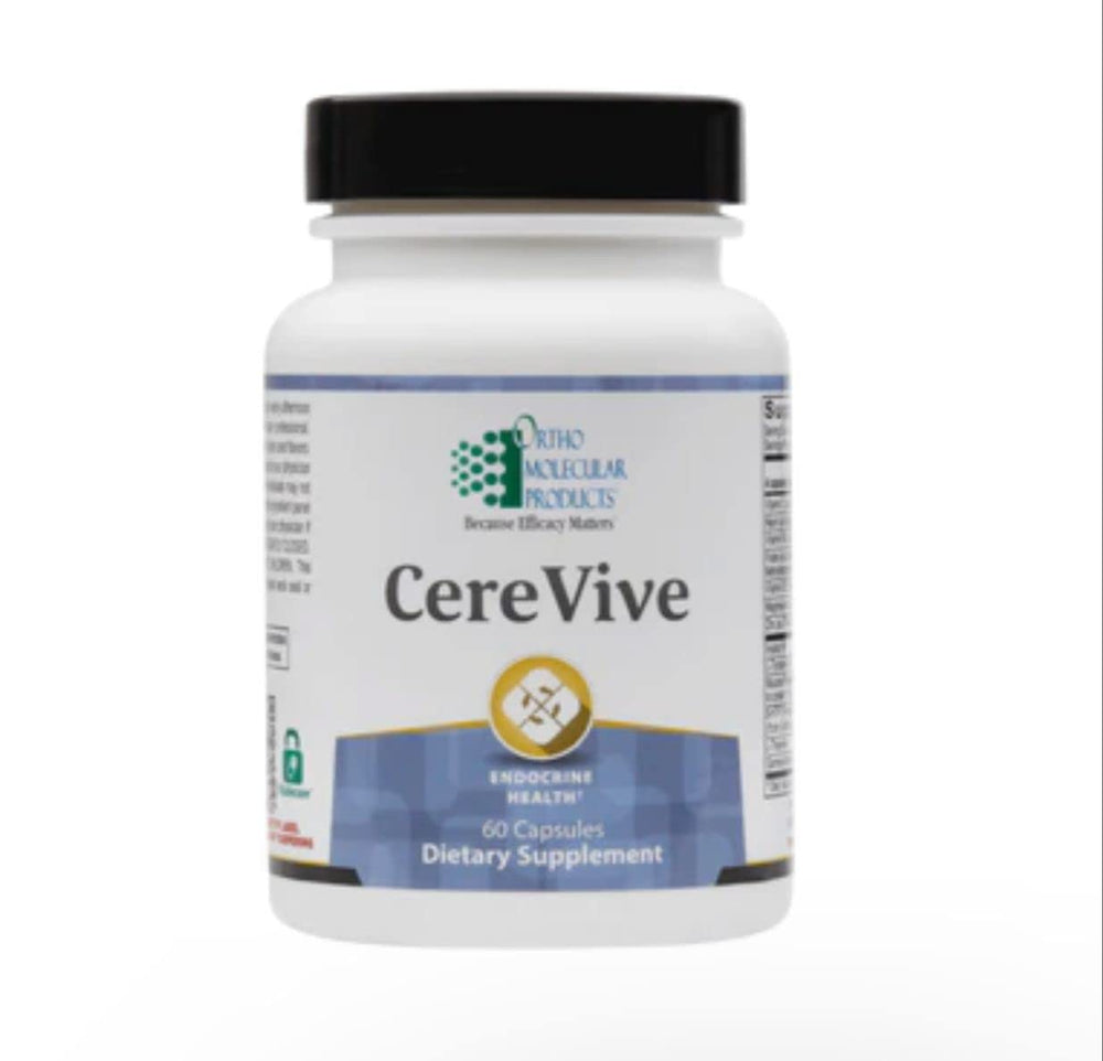 Ortho Molecular Cerevive bottle supports calmer focus and daily resilience.
