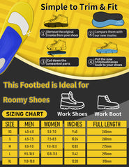 Orthobrace insoles in casual shoe show versatile use for daily comfort.