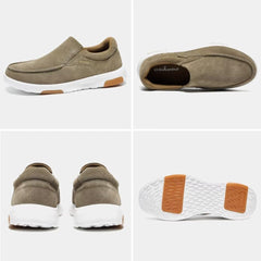 Easy slip on design with elastic panels for quick wear