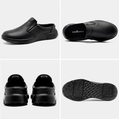 OrthoComfoot slip-on design for easy on/off and convenience
