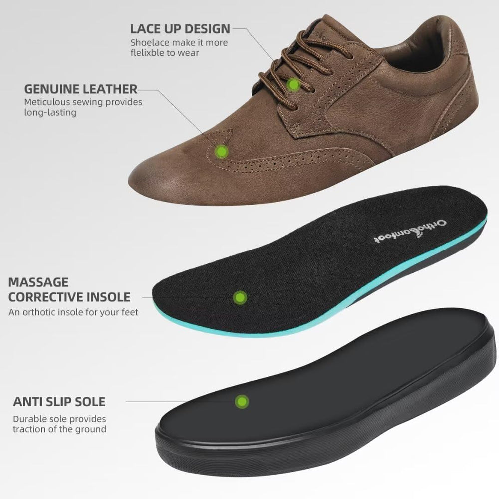 OrthoComfoot EVA soles deliver flexible traction on varied surfaces.