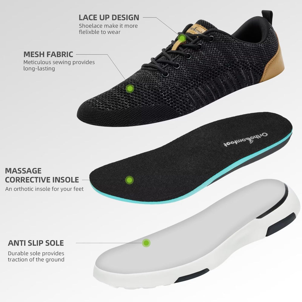 OrthoComfoot detachable-soft-insole adds extra cushioning for comfort