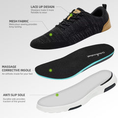 OrthoComfoot detachable-soft-insole adds extra cushioning for comfort