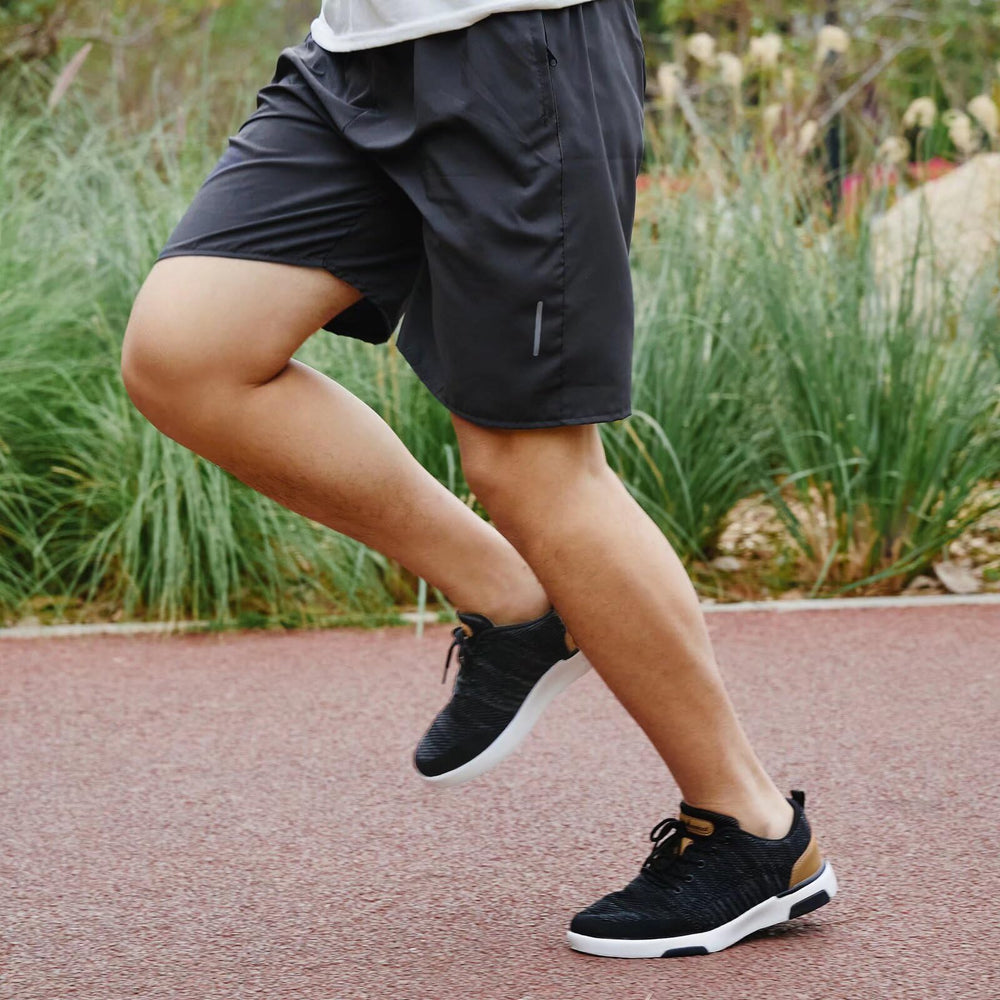 OrthoComfoot non-slip-traction outsole supports stable steps