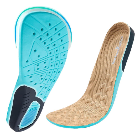OrthoComfoot wide arch-support insoles improve balance and comfort.