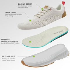OrthoComfoot lace-up design allows adjustable, snug fit