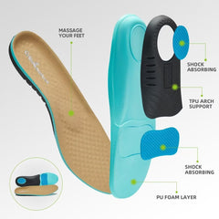 OrthoComfoot lace-up design sneaker provides secure fit for long walks