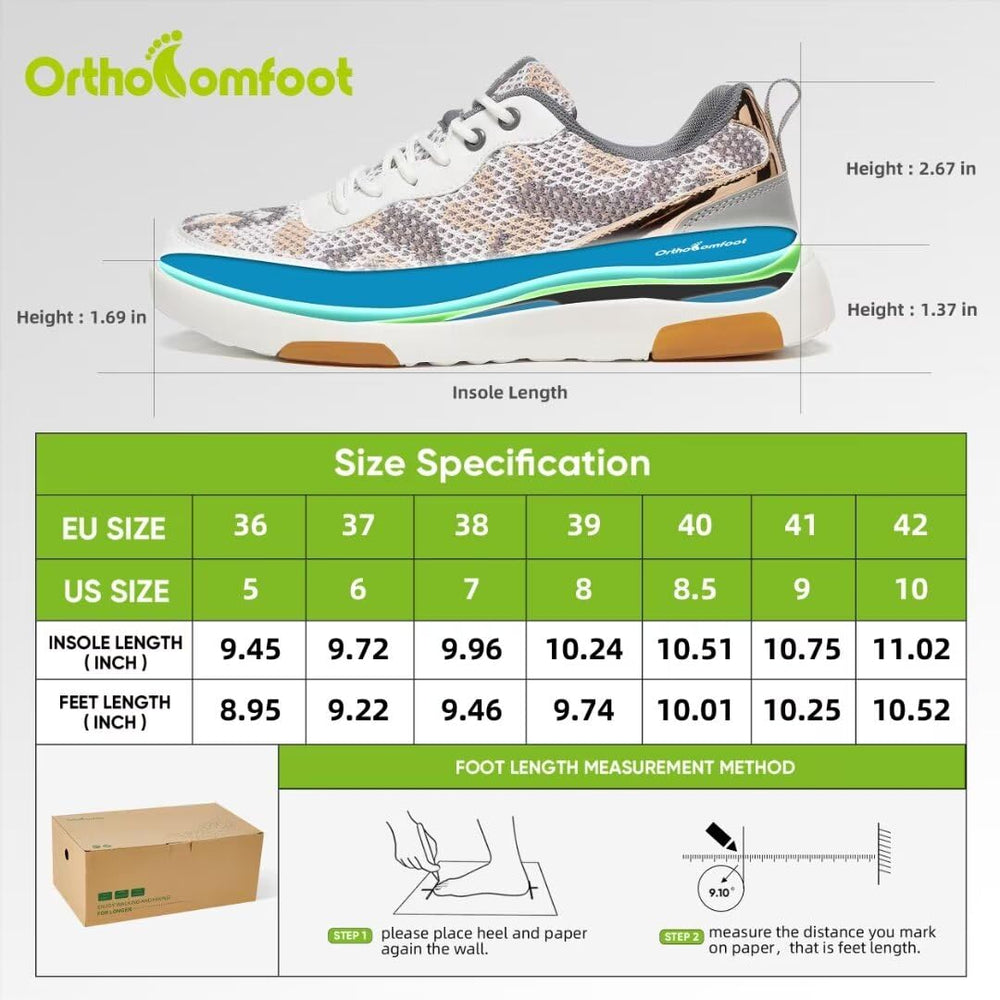 OrthoComfoot metatarsal pad sneaker supports forefoot comfort