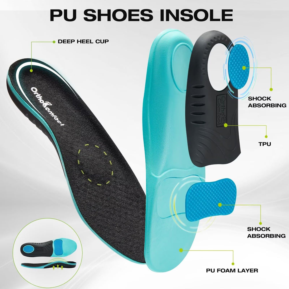 Non-slip outsole on OrthoComfoot footwear provides secure grip on various surfaces