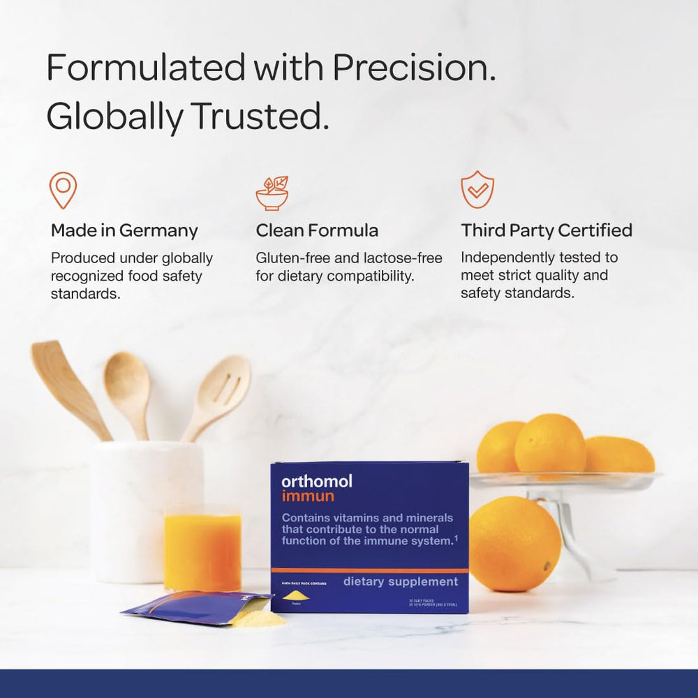 Orthomol Immun daily routine setup with supplements