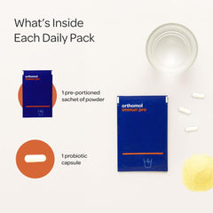 Inulin prebiotic fiber scoop from Orthomol Immun Pro supports gut nourishment.