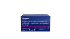 Orthomol Natal daily pack shown for convenient prenatal nutrition support