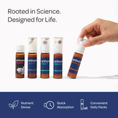 Active lifestyle scene with athletic gear and Orthomol Sport bottle.