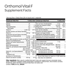 Omega-3 capsule from Orthomol Vital F highlighted for daily nutrition.